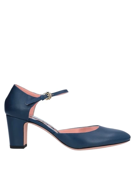 Женские туфли Rochas мэри джейн, кожа, синие