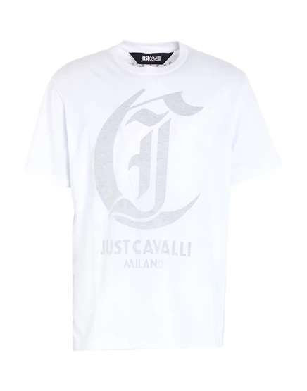 Мужская футболка Just Cavalli PAPERMAG, белая