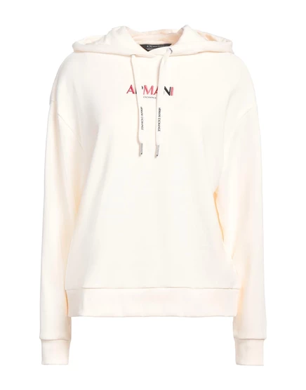Женское худи Armani Exchange Wonderwoman, кремовое