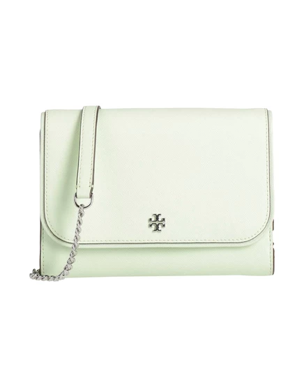 Женская сумка Tory Burch кожаная, светло-зелёная