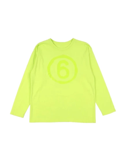 Мужская футболка MM6 Maison Margiela Junior, лаймовая