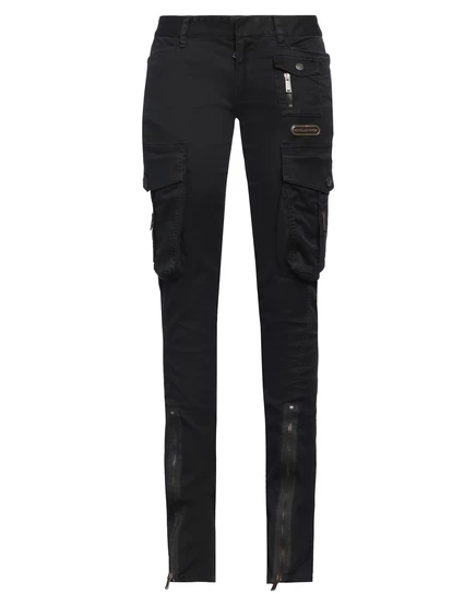 Женские брюки DSquared2 Lorenz_SP зауженные, черные