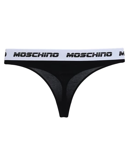 Женские стринги Moschino Papermag, черные