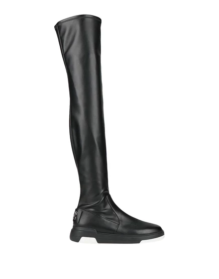 Женские ботфорты Casadei JADR из искусственной кожи, чёрные