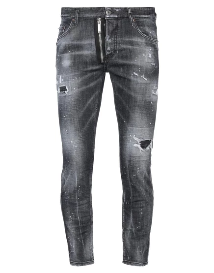 Мужские джинсы DSquared2 скинни, чёрные