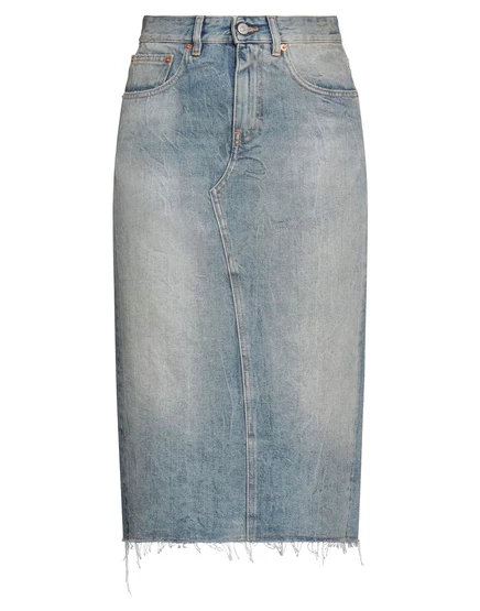 Женская юбка MM6 Maison Margiela из денима, синяя