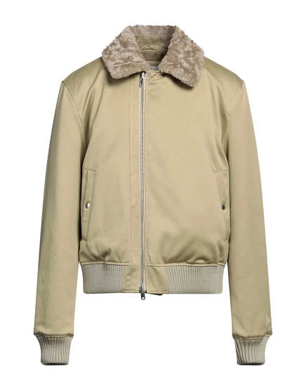 Мужская куртка Burberry с овчиной, шалфейно-зелёная