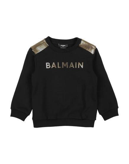 Мужской свитшот Balmain с логотипом, черный
