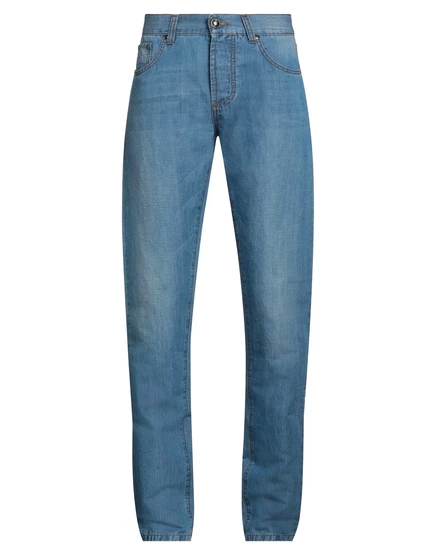 Мужские джинсы Isaia Jeans прямые светло-синие