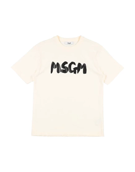 Детская футболка MSGM, слоновая кость