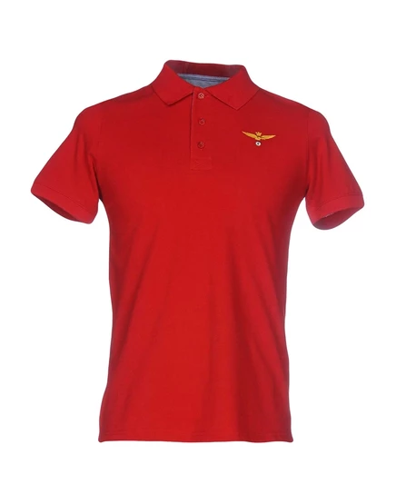 Мужское поло Aeronautica Militare JADR, хлопковое, красное