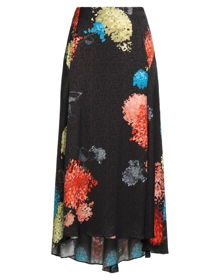 Женская юбка макси Rochas жаккардовая, чёрная