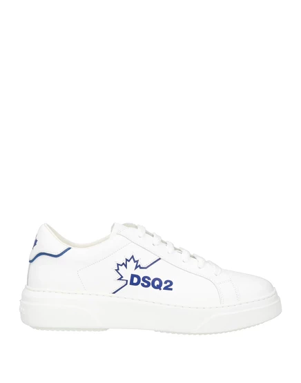 Мужские кеды dsquared2 papermag кожаные, белые