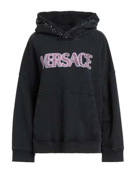 Женское худи Versace Papermag, черное