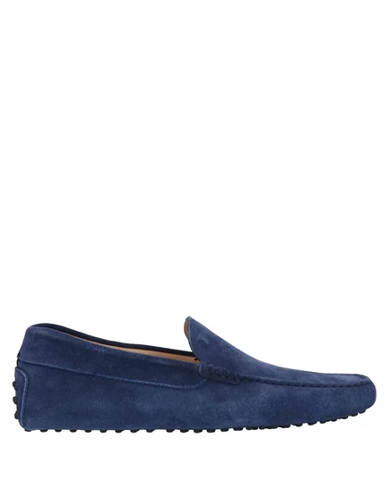 Мужские мокасины Tod's замшевые, иссиня-чёрные