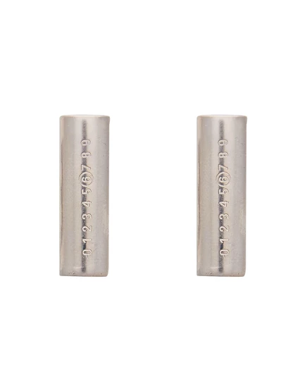Женские серьги MM6 MAISON MARGIELA из латуни, серебристые