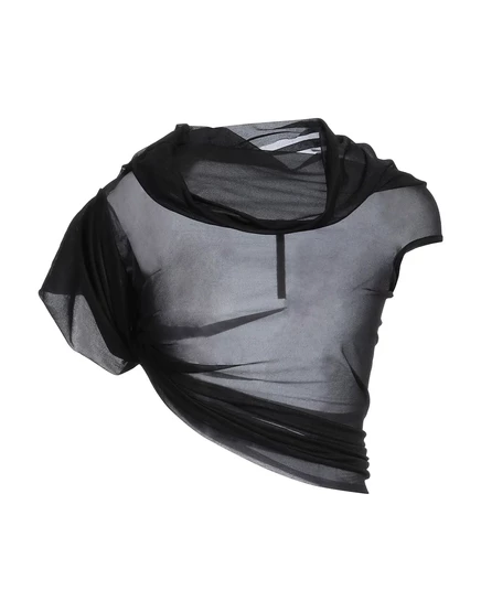 Женский кроп-топ Rick Owens с драпировкой, черный