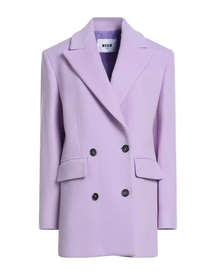 Женское пальто MSGM Coats, сиреневое