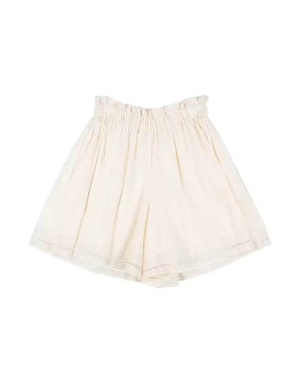 Женские шорты Etro promotion_junior с рюшами, кремовые