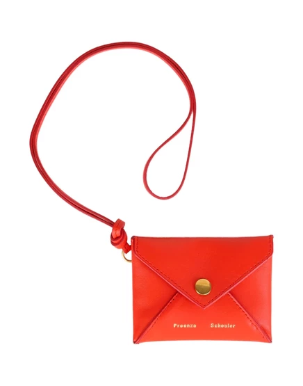 Женская визитница Proenza Schouler WONDERWOMAN, томатная
