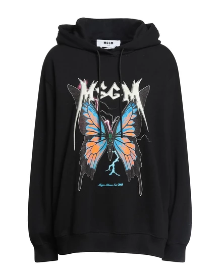 Женское худи MSGM Papermag, черное