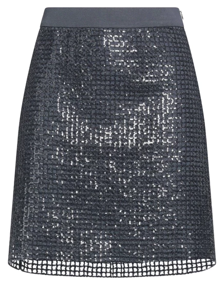 Женская мини-юбка Brunello Cucinelli PAPERMAG, темно-синяя