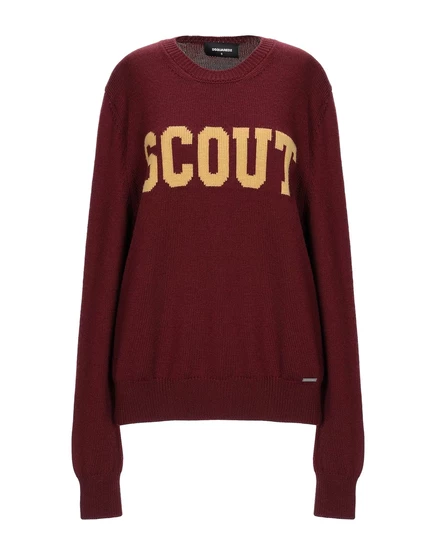 Женский свитер DSquared2, шерстяной, шоколадный