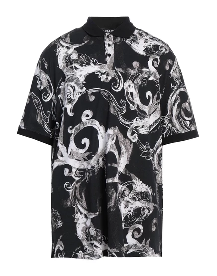 Мужское поло versace jeans couture lorenz_sp, черное
