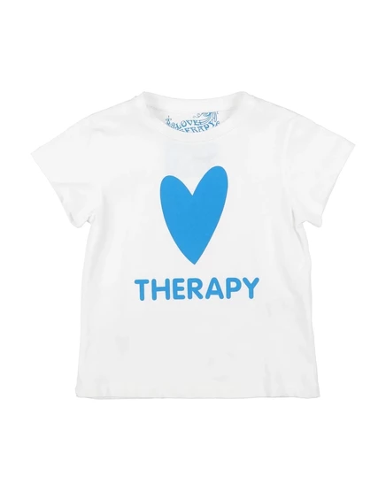 Детская футболка LOVE THERAPY, хлопок, белая