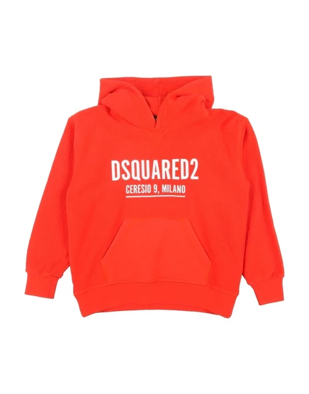Мужская толстовка DSQUARED2 с капюшоном, коралловая
