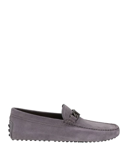 Мужские мокасины-драйверы Tod's, замшевые, свинцово-серые