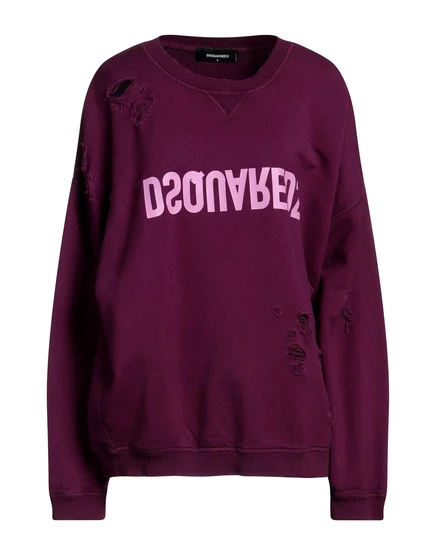 Женский свитшот DSquared2 PAPERMAG, сливовый
