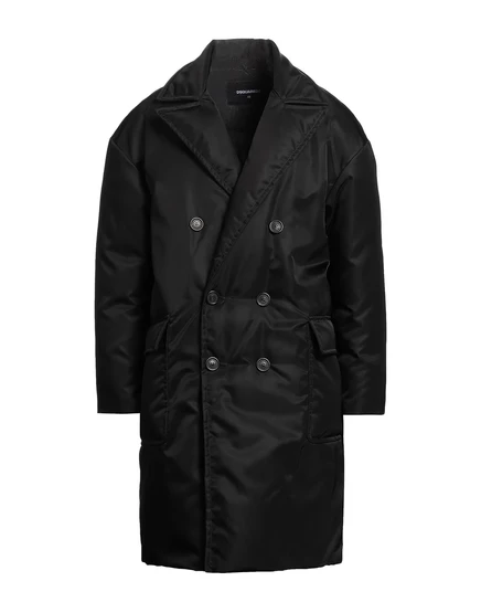 Мужской пуховик DSquared2 Lorenz_SP, длинный, чёрный