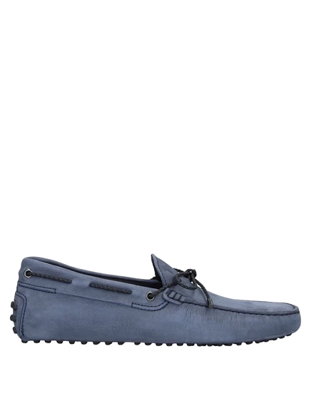 Мужские лоферы Tod's Hamish, кожаные, сине-серые