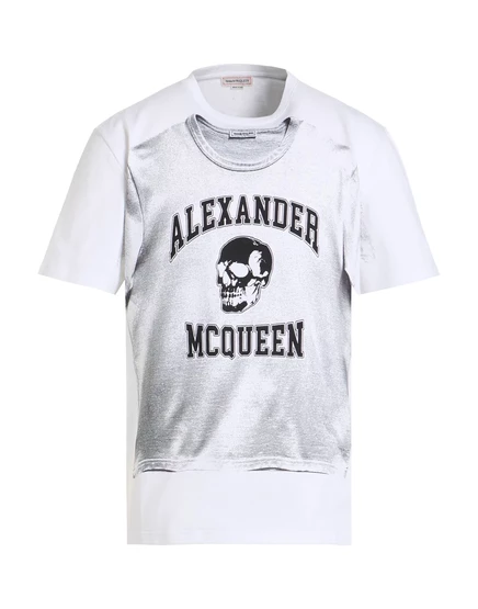 Мужская футболка McQueen PAPERMAG, белая