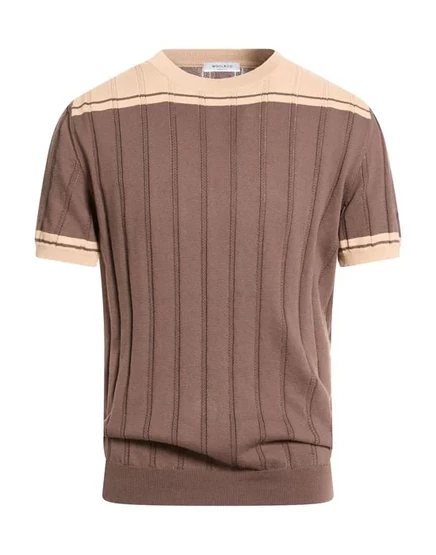 WOOL & CO Свитер шоколадный