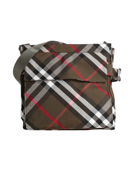 Мужская сумка через плечо Burberry, зелёная милитари