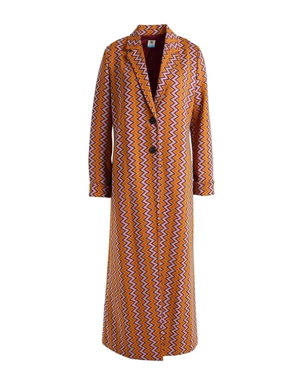 Женское пальто M Missoni жаккардовое, жёлто-коричневое
