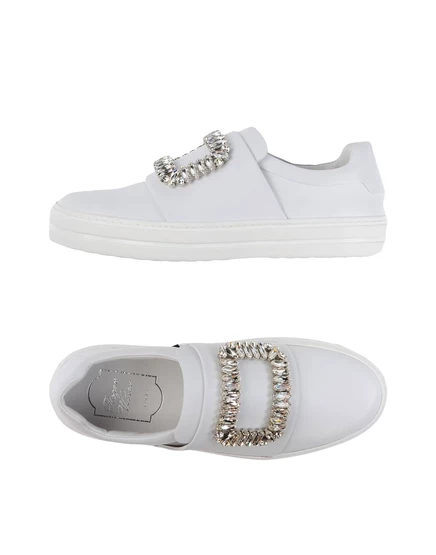 Женские кроссовки Roger Vivier Papermag, белые
