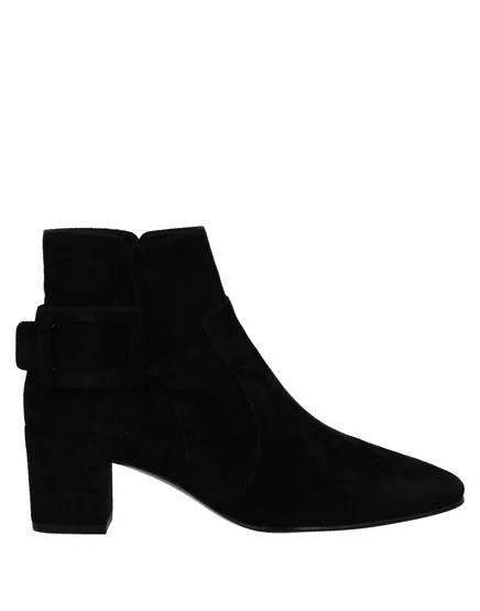 Женские ботильоны Roger Vivier Yoba замшевые, чёрные