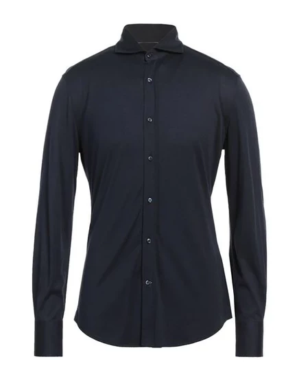 BRUNELLO CUCINELLI Pубашка иссиня-чёрный