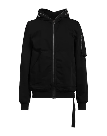 Мужское худи Drkshdw By Rick Owens с молнией, черное