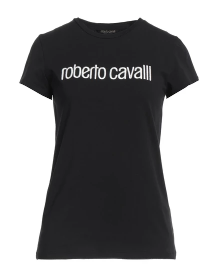 Женская футболка Roberto Cavalli, черная