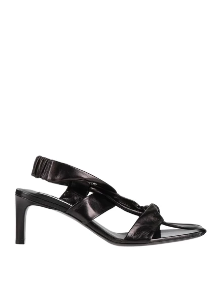 Женские босоножки Jil Sander PAPERMAG кожаные, черные