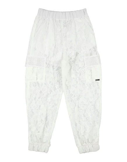 Детские брюки Monnalisa KIDS, белые
