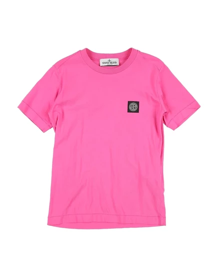 Детская футболка Stone Island Junior, фуксия
