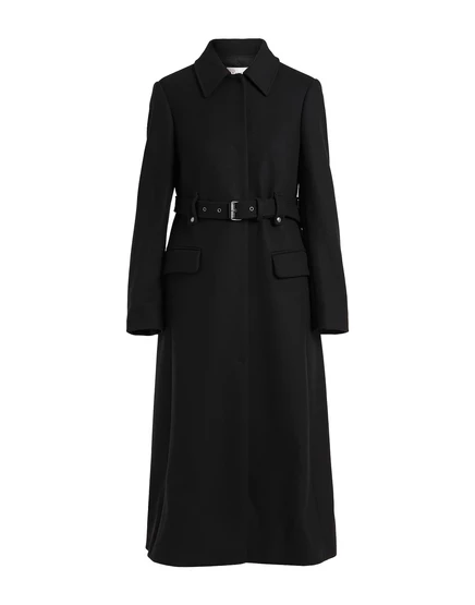 Женское пальто Redvalentino с поясом, чёрное