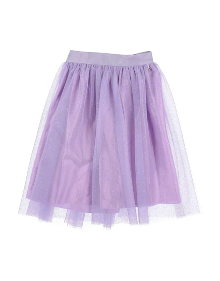 Детская юбка Elisabetta Franchi Kids, сиреневая