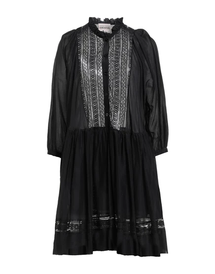 Женское мини-платье Semicouture кружевное, чёрное
