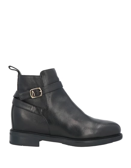Женские ботильоны Santoni Jadr кожаные, черные